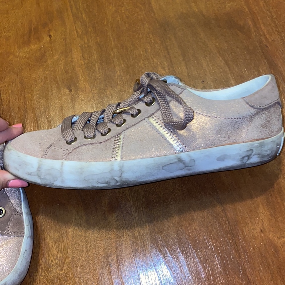 Sam Edelman Baylee Sneakers Pink Shimmer - Picture 3 of 10